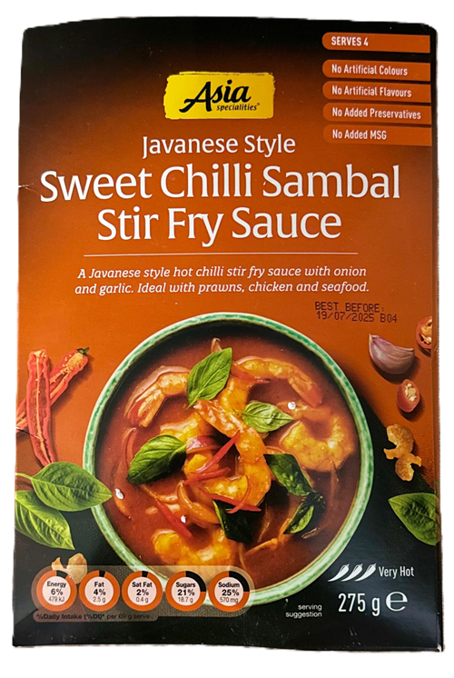 Sweet Chili Sambal Stir Fry Sauce