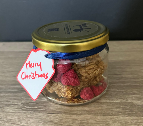 GF Cinnamon, Coconut & Raspberry Cereal Jar