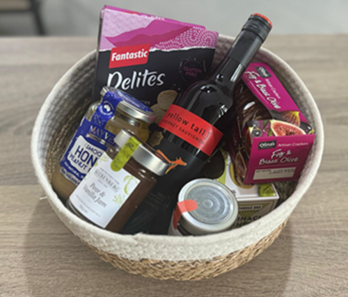 Red Wine & Snacks Gift Basket